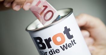 Brot für die Welt Spendendose - Copyright: © Hermann Bredehorst/Brot für die Welt