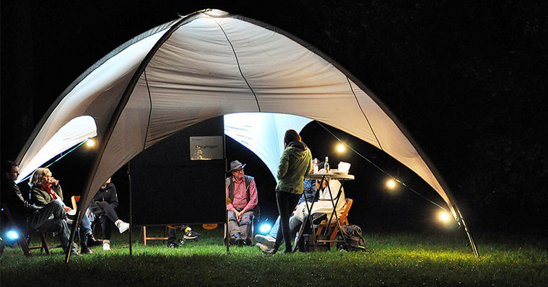 Pavillon im Licht