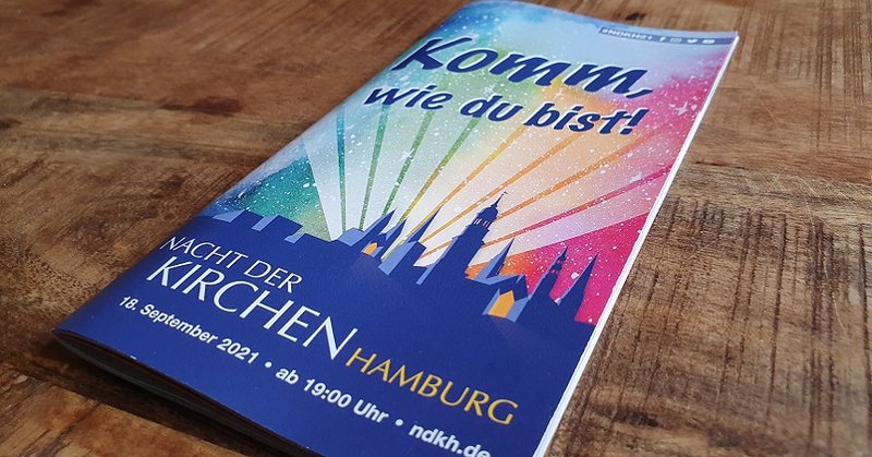 Flyer Nacht der Kirchen Hamburg 2021