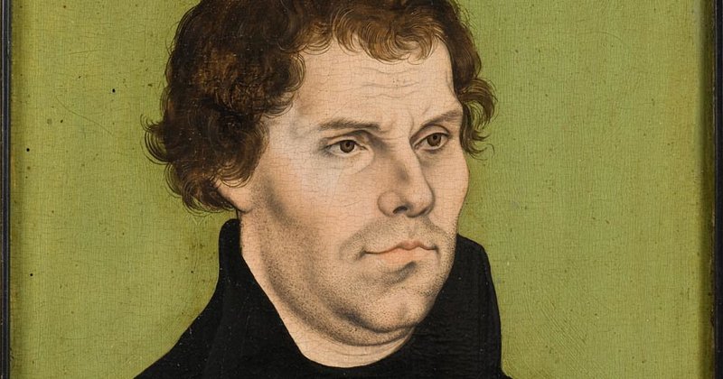 Martin Luther 1527, gemalt von Lucas Cranach d.Ä., Nationalmuseum