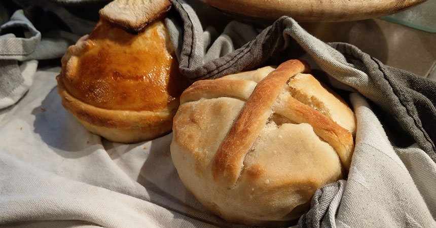 Fertig gebackenes Brot